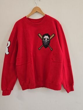 Roku Studio "Bad Habits" Red Graphic Crewneck Sweatshirt Size XL